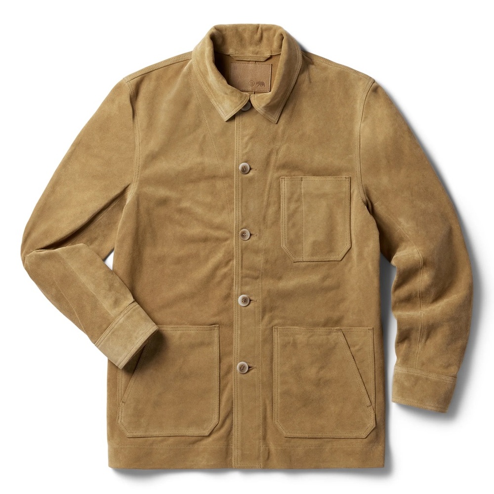 Taylor Stitch Ojai Jacket in Cognac Suede